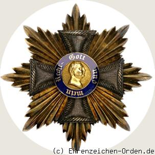 Friedrichs-Orden Bruststern zum Großkreuz