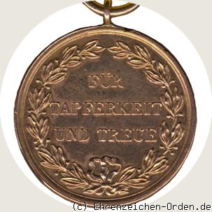 Goldene Militärverdienstmedaille 1892 Rückseite