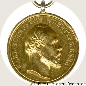 Goldene Zivilverdienstmedaille König Karl