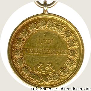 Goldene Zivilverdienstmedaille König Karl Rückseite