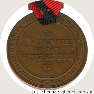 Bronzene Karl-Olga-Medaille Rückseite