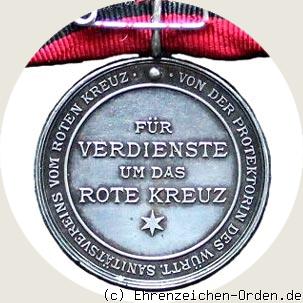 Silberne Karl-Olga-Medaille Rückseite