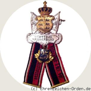Mitgliedsabzeichen Württembergischer Kriegerbund für 25 Jahre