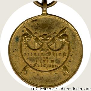 Kriegsdenkmünze für treue Dienste in einem Feldzuge 1840 Rückseite
