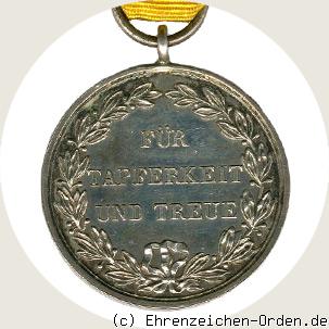 Silberne Militärverdienstmedaille 1892 Rückseite