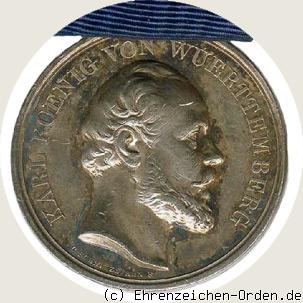 Silberne Militärverdienstmedaille König Karl 1864