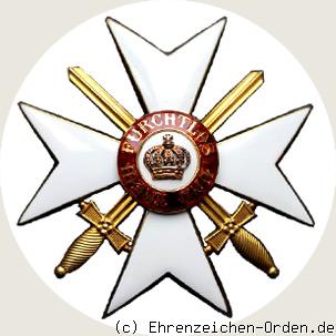 Orden der württembergischen Krone  Kreuz der Ehrenritter mit Schwertern