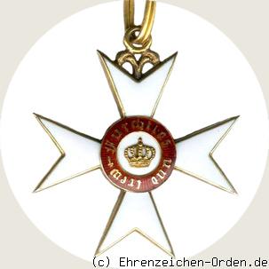 Orden der württembergischen Krone  Ritterkreuz Rückseite