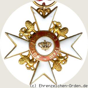 Orden der württembergischen Krone  Ritterkreuz mit Löwen Rückseite